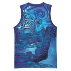 Kuri New Zealand Matariki Basketball Jersey Aotearoa Dog Waka Maori New Year Galaxy Vibes