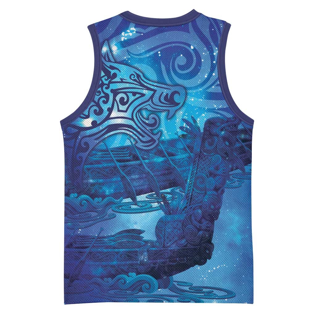Kuri New Zealand Matariki Basketball Jersey Aotearoa Dog Waka Maori New Year Galaxy Vibes