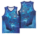 Kuri New Zealand Matariki Basketball Jersey Aotearoa Dog Waka Maori New Year Galaxy Vibes