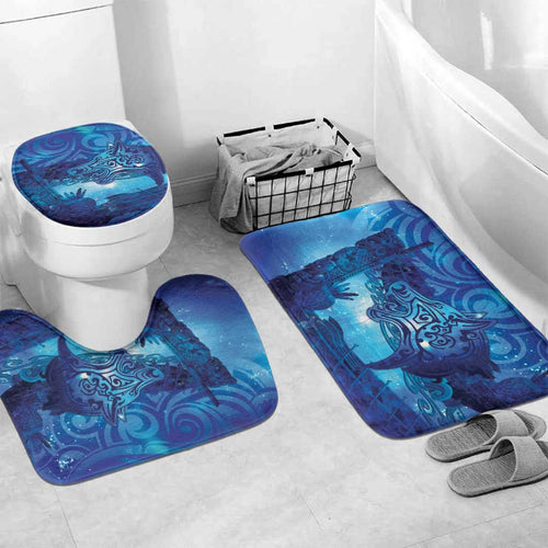 Kuri New Zealand Matariki Bathroom Set Aotearoa Dog Waka Maori New Year Galaxy Vibes