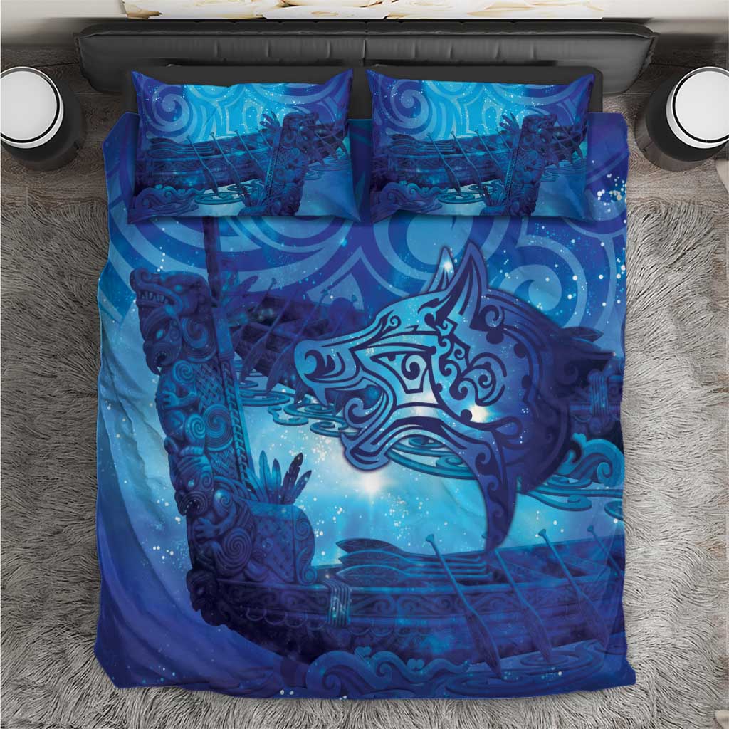 Kuri New Zealand Matariki Bedding Set Aotearoa Dog Waka Maori New Year Galaxy Vibes