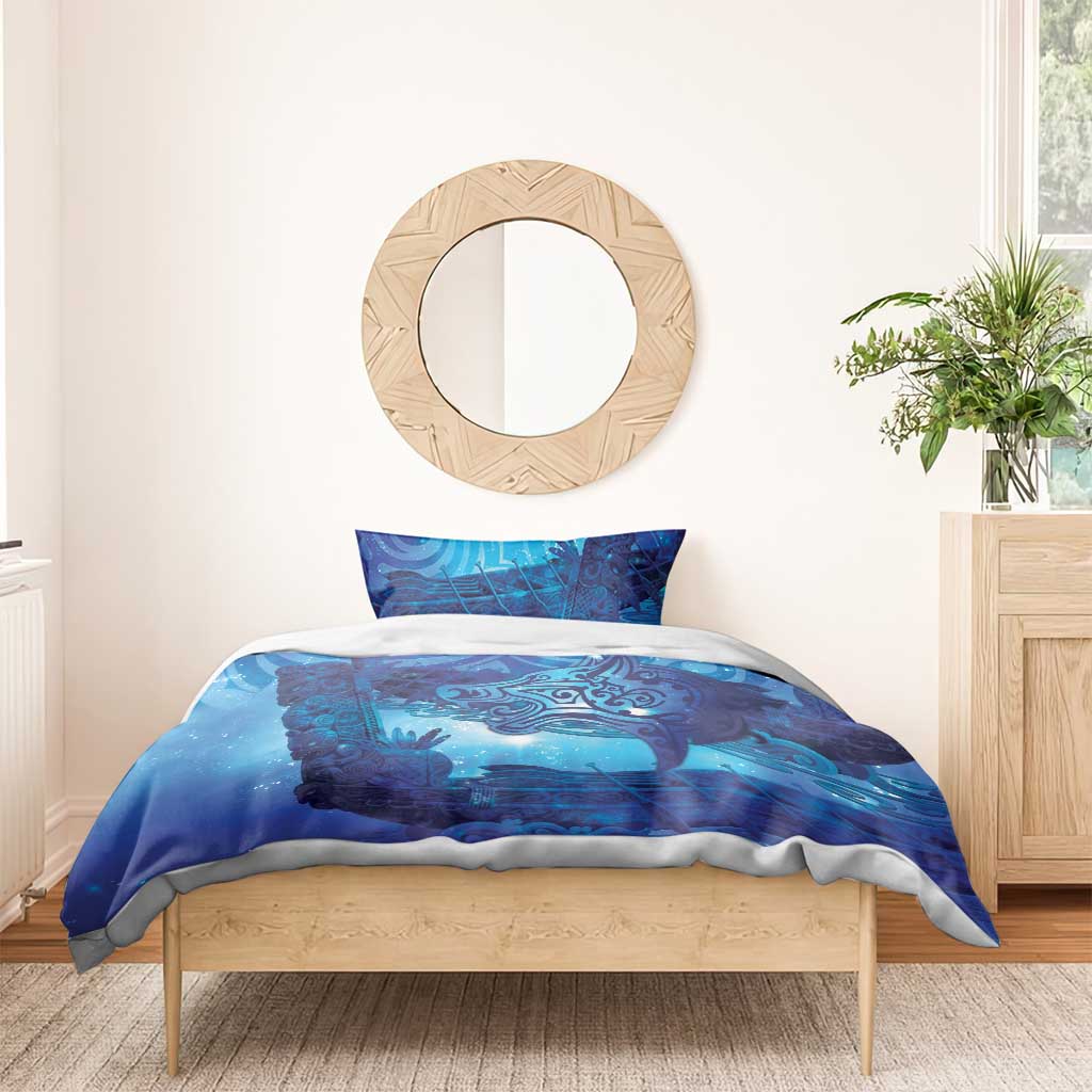 Kuri New Zealand Matariki Bedding Set Aotearoa Dog Waka Maori New Year Galaxy Vibes
