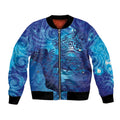 Kuri New Zealand Matariki Bomber Jacket Aotearoa Dog Waka Maori New Year Galaxy Vibes
