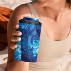 Kuri New Zealand Matariki 4 in 1 Can Cooler Tumbler Aotearoa Dog Waka Maori New Year Galaxy Vibes