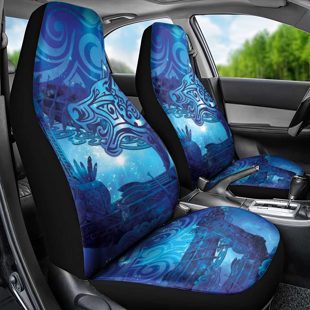 Kuri New Zealand Matariki Car Seat Cover Aotearoa Dog Waka Maori New Year Galaxy Vibes