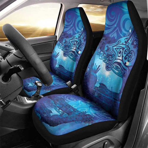 Kuri New Zealand Matariki Car Seat Cover Aotearoa Dog Waka Maori New Year Galaxy Vibes