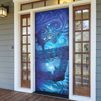 Kuri New Zealand Matariki Door Cover Aotearoa Dog Waka Maori New Year Galaxy Vibes