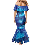 Kuri New Zealand Matariki Family Matching Mermaid Dress and Hawaiian Shirt Aotearoa Dog Waka Maori New Year Galaxy Vibes
