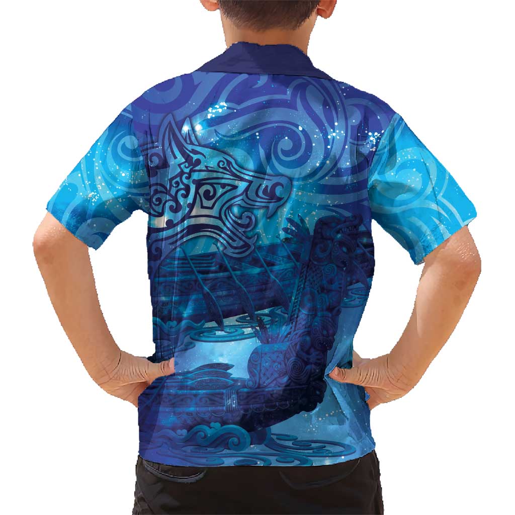 Kuri New Zealand Matariki Family Matching Puletasi and Hawaiian Shirt Aotearoa Dog Waka Maori New Year Galaxy Vibes