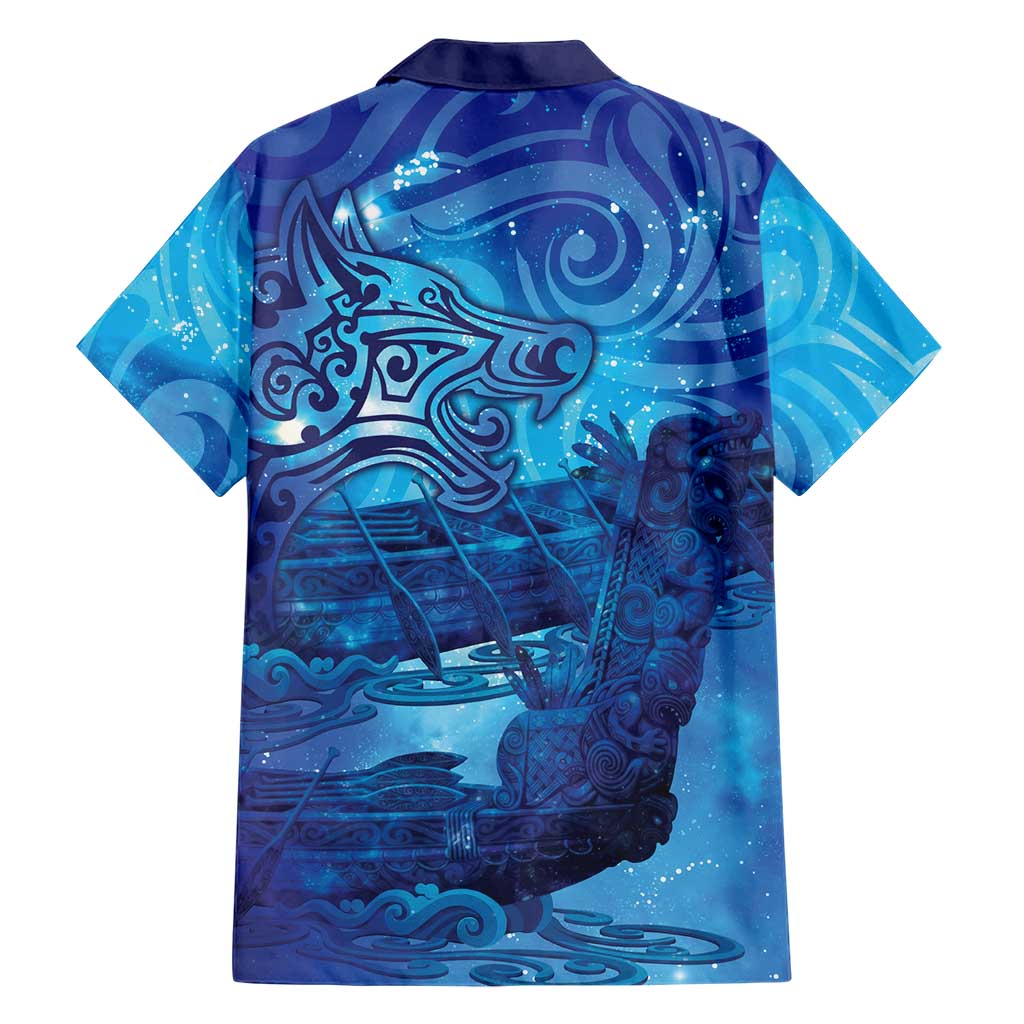 Kuri New Zealand Matariki Family Matching Puletasi and Hawaiian Shirt Aotearoa Dog Waka Maori New Year Galaxy Vibes