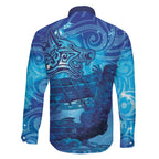 Kuri New Zealand Matariki Family Matching Puletasi and Hawaiian Shirt Aotearoa Dog Waka Maori New Year Galaxy Vibes