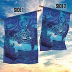 Kuri New Zealand Matariki Garden Flag Aotearoa Dog Waka Maori New Year Galaxy Vibes