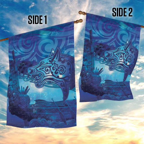 Kuri New Zealand Matariki Garden Flag Aotearoa Dog Waka Maori New Year Galaxy Vibes