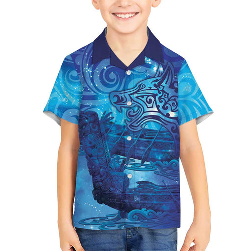 Kuri New Zealand Matariki Hawaiian Shirt Aotearoa Dog Waka Maori New Year Galaxy Vibes
