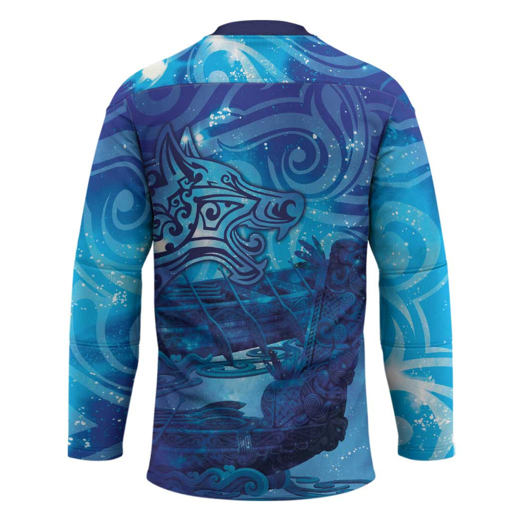 Kuri New Zealand Matariki Hockey Jersey Aotearoa Dog Waka Maori New Year Galaxy Vibes