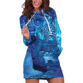 Kuri New Zealand Matariki Hoodie Dress Aotearoa Dog Waka Maori New Year Galaxy Vibes