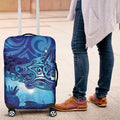 Kuri New Zealand Matariki Luggage Cover Aotearoa Dog Waka Maori New Year Galaxy Vibes