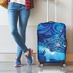 Kuri New Zealand Matariki Luggage Cover Aotearoa Dog Waka Maori New Year Galaxy Vibes
