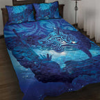 Kuri New Zealand Matariki Quilt Bed Set Aotearoa Dog Waka Maori New Year Galaxy Vibes