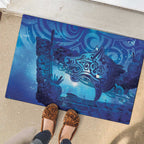 Kuri New Zealand Matariki Rubber Doormat Aotearoa Dog Waka Maori New Year Galaxy Vibes