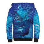 Kuri New Zealand Matariki Sherpa Hoodie Aotearoa Dog Waka Maori New Year Galaxy Vibes