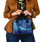Kuri New Zealand Matariki Shoulder Handbag Aotearoa Dog Waka Maori New Year Galaxy Vibes