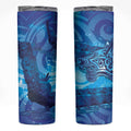 Kuri New Zealand Matariki Skinny Tumbler Aotearoa Dog Waka Maori New Year Galaxy Vibes