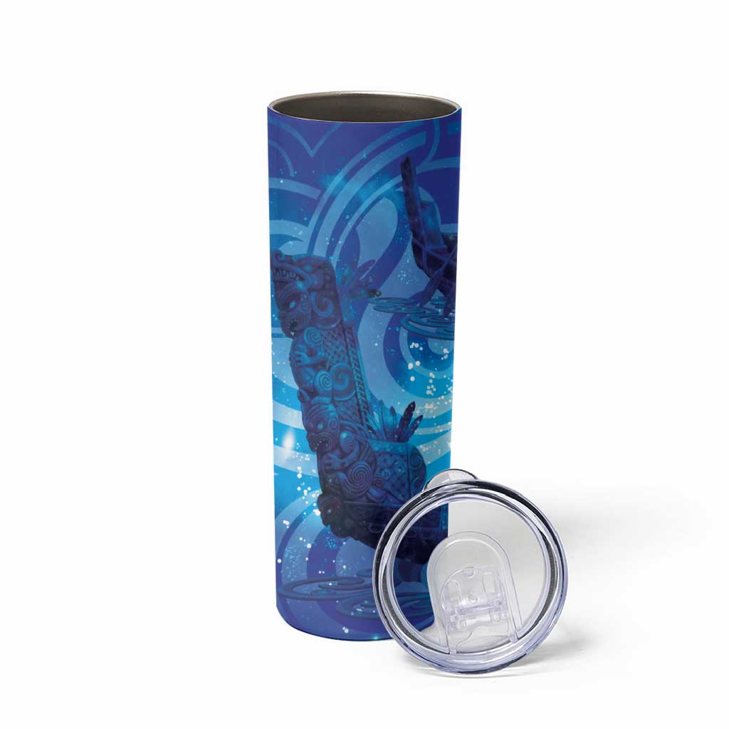 Kuri New Zealand Matariki Skinny Tumbler Aotearoa Dog Waka Maori New Year Galaxy Vibes