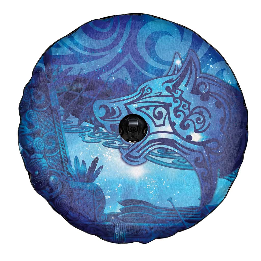 Kuri New Zealand Matariki Spare Tire Cover Aotearoa Dog Waka Maori New Year Galaxy Vibes