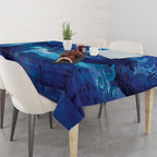 Kuri New Zealand Matariki Tablecloth Aotearoa Dog Waka Maori New Year Galaxy Vibes