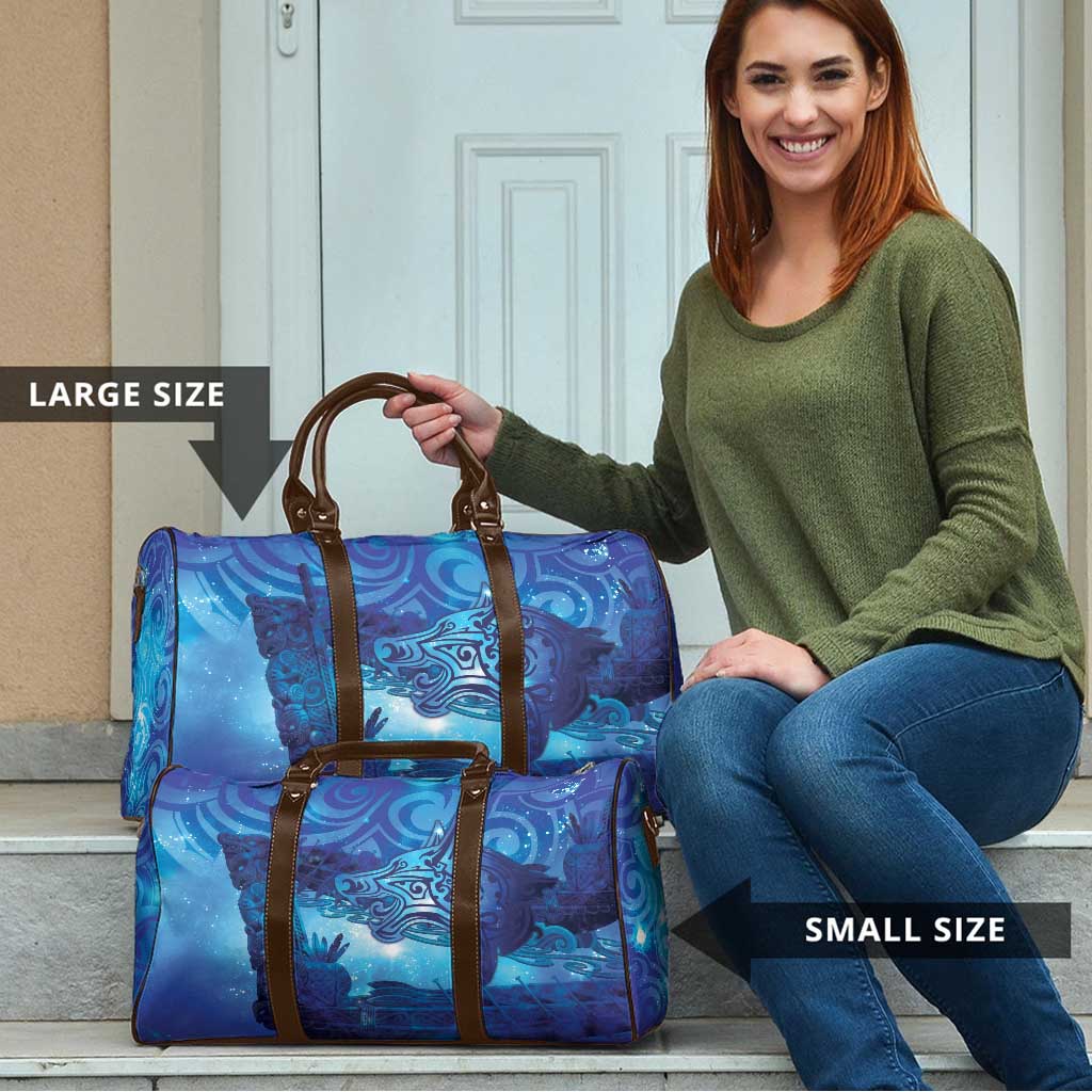 Kuri New Zealand Matariki Travel Bag Aotearoa Dog Waka Maori New Year Galaxy Vibes