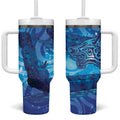 Kuri New Zealand Matariki Tumbler With Handle Aotearoa Dog Waka Maori New Year Galaxy Vibes