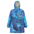 Kuri New Zealand Matariki Wearable Blanket Hoodie Aotearoa Dog Waka Maori New Year Galaxy Vibes