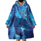 Kuri New Zealand Matariki Wearable Blanket Hoodie Aotearoa Dog Waka Maori New Year Galaxy Vibes