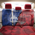 Personalised Kangaroos And Bombers Football Back Car Seat Cover Sporty Version