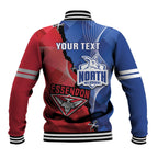 Personalised Kangaroos And Bombers Football Baseball Jacket Sporty Version