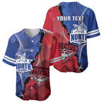 Personalised Kangaroos And Bombers Football Baseball Jersey Sporty Version