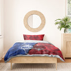 Personalised Kangaroos And Bombers Football Bedding Set Sporty Version