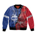 Personalised Kangaroos And Bombers Football Bomber Jacket Sporty Version