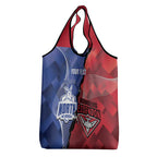 Personalised Kangaroos And Bombers Football Grocery Bag Sporty Version