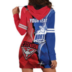 Personalised Kangaroos And Bombers Football Hoodie Dress Sporty Version