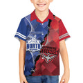 Personalised Kangaroos And Bombers Football Kid Hawaiian Shirt Sporty Version