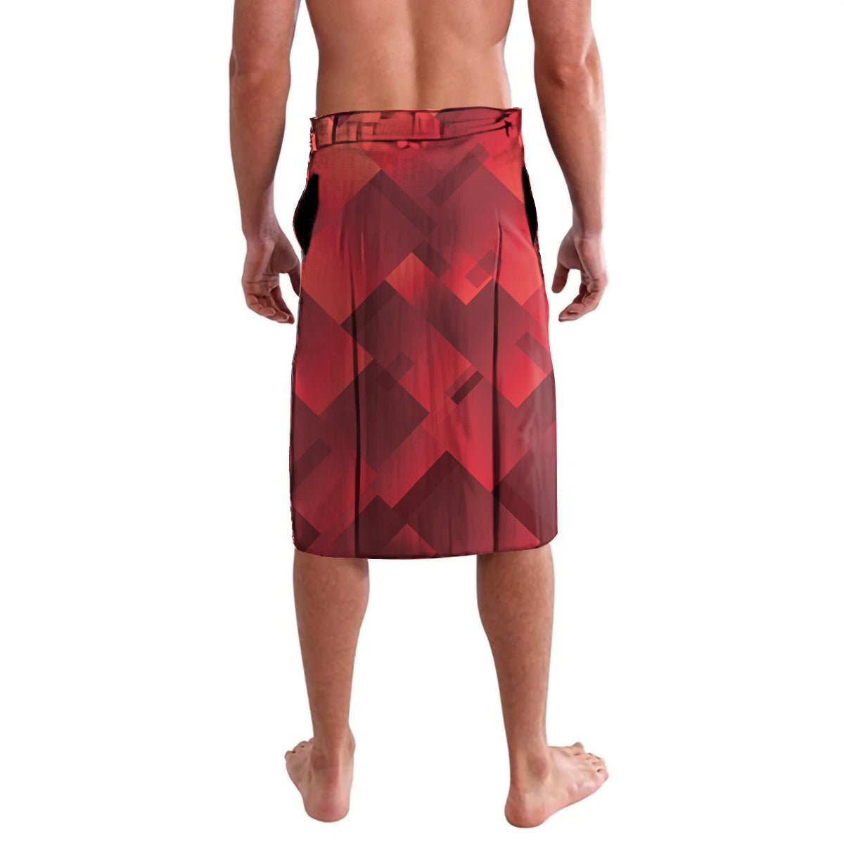 Personalised Kangaroos And Bombers Football Lavalava Sporty Version