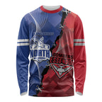 Personalised Kangaroos And Bombers Football Long Sleeve Shirt Sporty Version