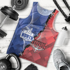 Personalised Kangaroos And Bombers Football Men Tank Top Sporty Version