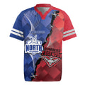 Personalised Kangaroos And Bombers Football Rugby Jersey Sporty Version