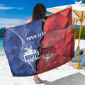 Personalised Kangaroos And Bombers Football Sarong Sporty Version