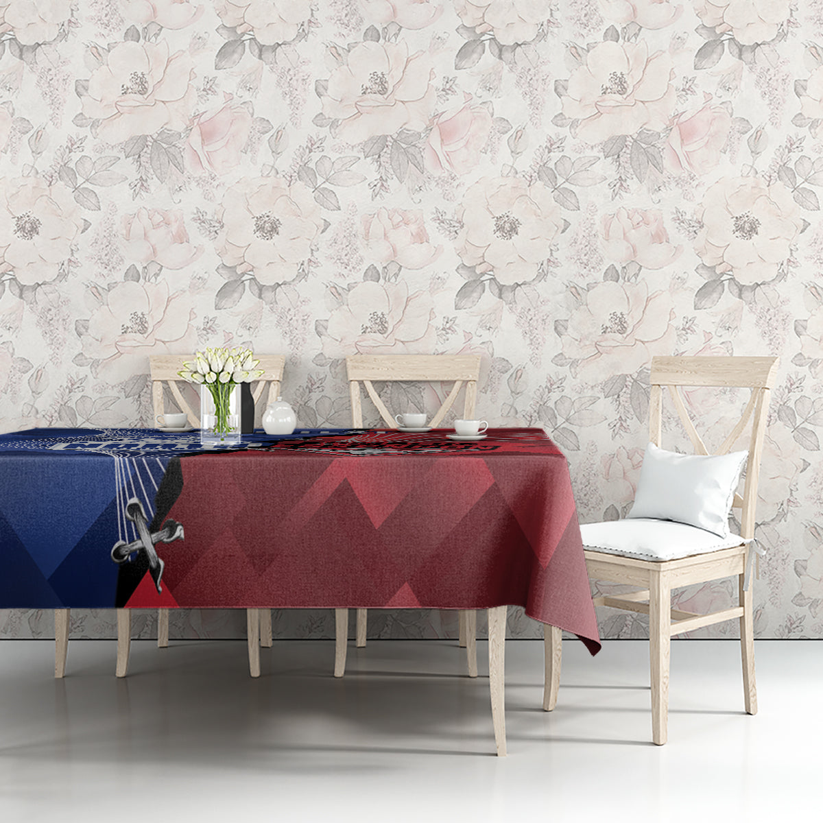 Personalised Kangaroos And Bombers Football Tablecloth Sporty Version