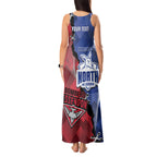 Personalised Kangaroos And Bombers Football Tank Maxi Dress Sporty Version