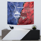 Personalised Kangaroos And Bombers Football Tapestry Sporty Version